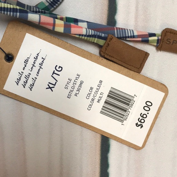 💥HP💥NWT Sperry Hipster Plaid Bikini Bottoms XL - Picture 4 of 4